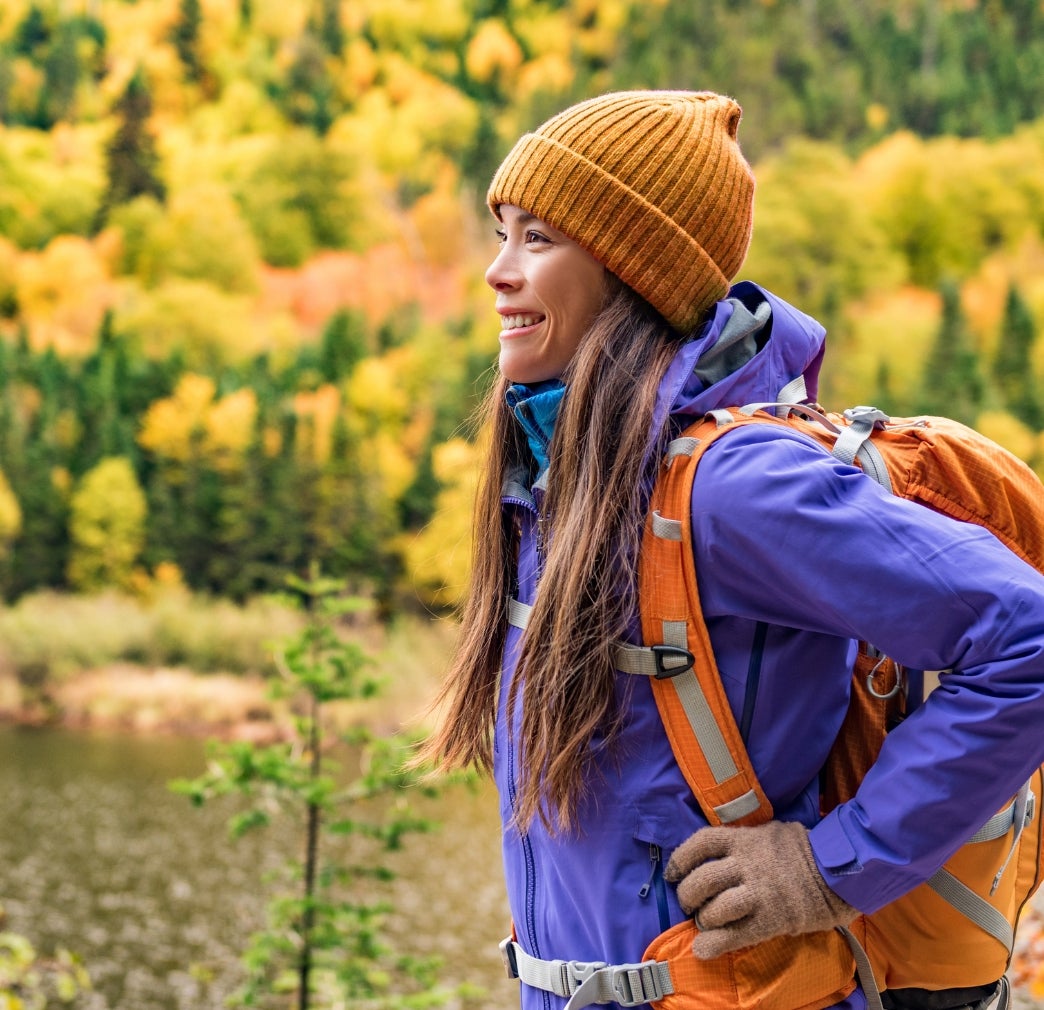 Woman hiking